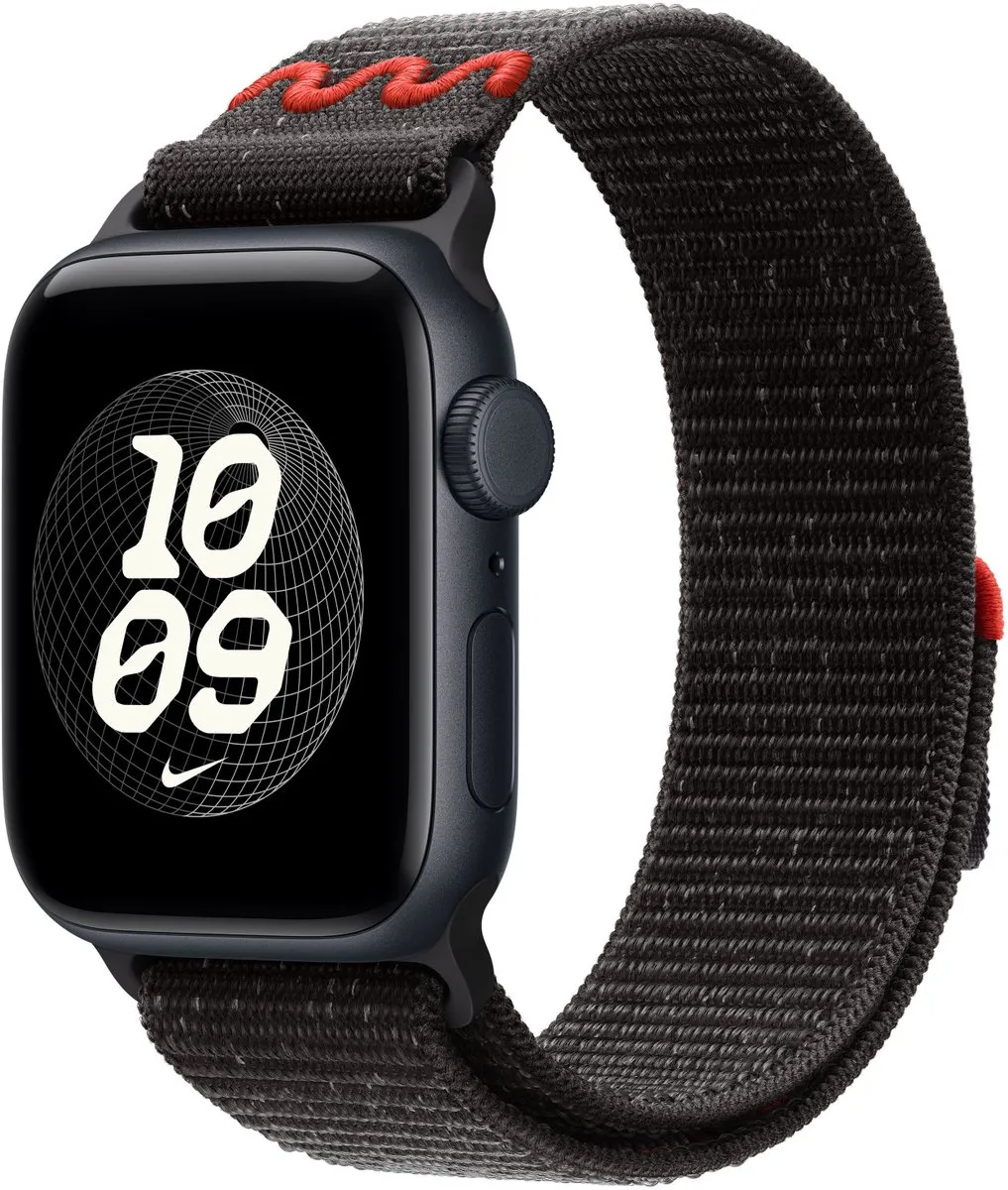 Apple Nike Sport Loop Band - Apple Watch 38/40/41mm - Midnight Black - afbeelding 6 van 6