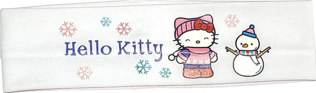Hello Kitty Haarband Wintermotief Wit