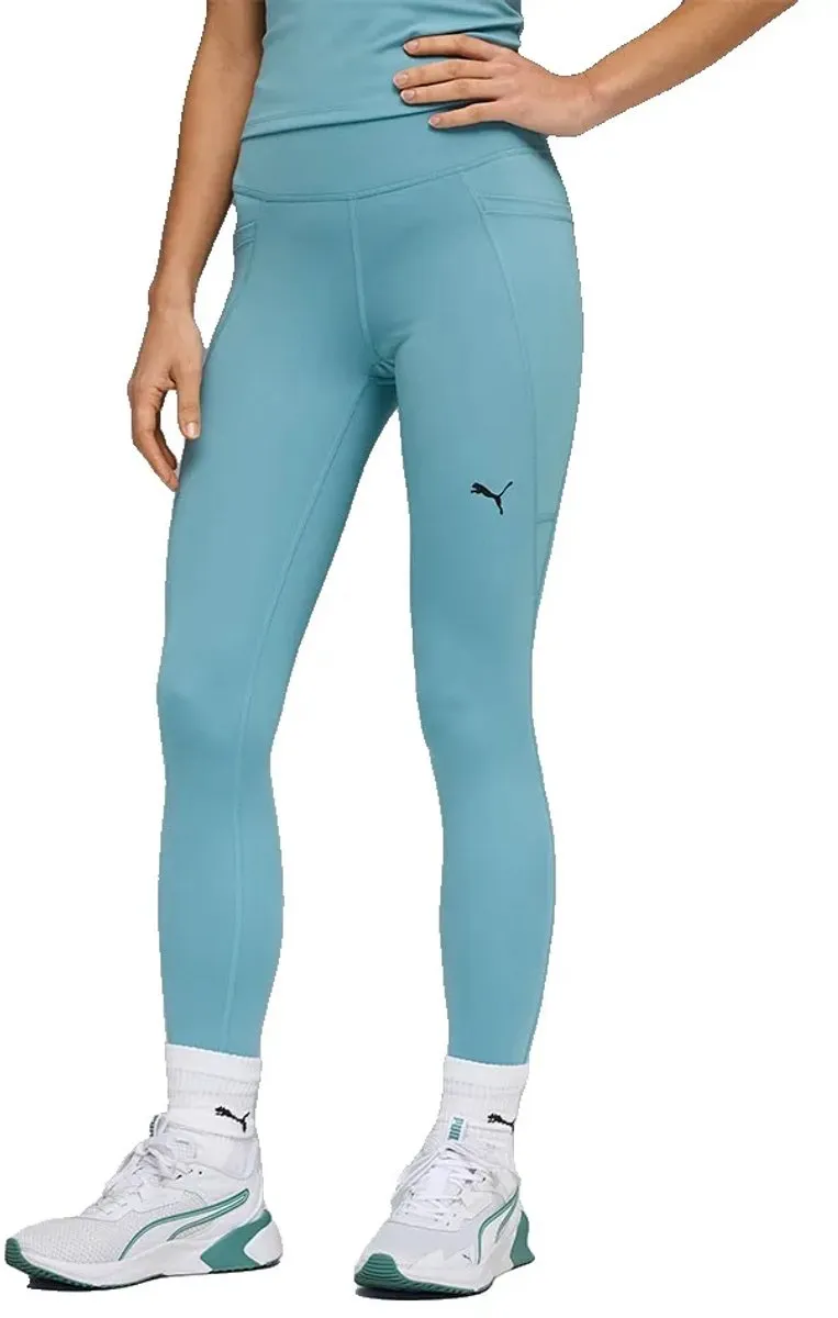 PUMA Tad Essential High Waist 7/8 Tight - Maat S - Blauw
