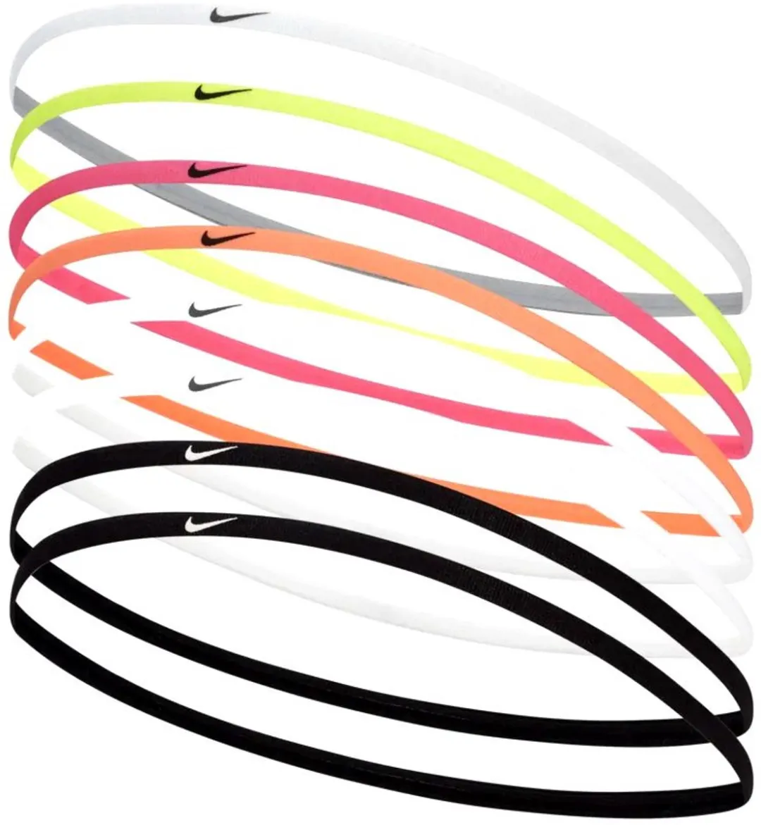 Nike Skinny Haarbandjes - 8 Stuks - Multicolor