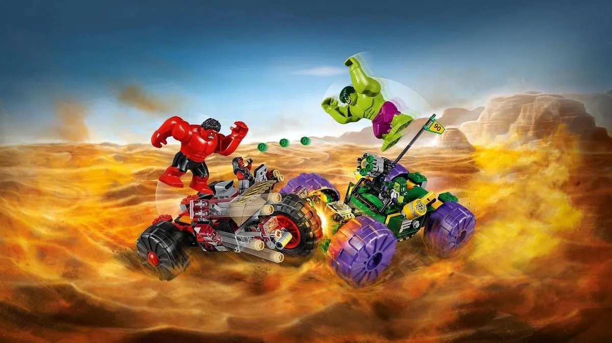 LEGO Super Heroes 76078 Hulk vs. Red Hulk - 375 Stukken