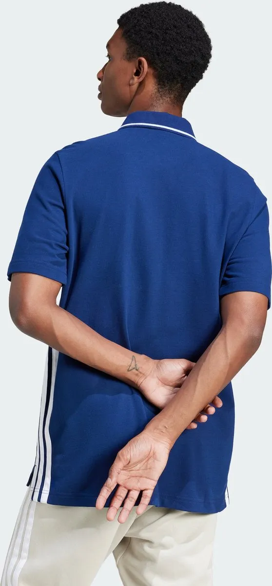 adidas Essentials 3-Stripes Poloshirt JE6382 - Heren - Blauw XS