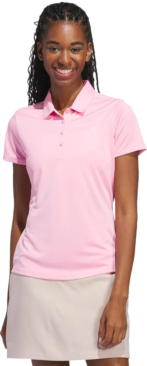 adidas Performance Solid Poloshirt IN9921 - Dames - Roze - XL