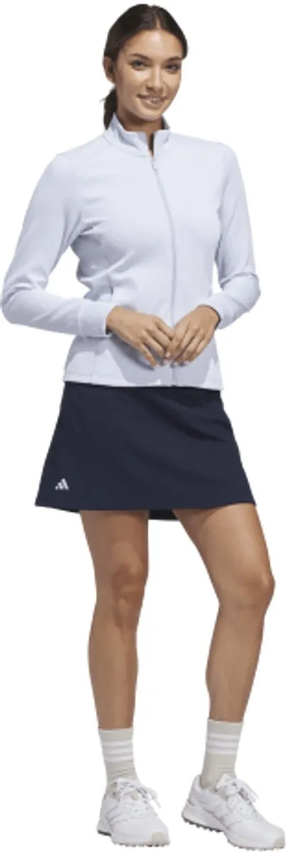 Adidas Dames W Textured Golfvest Lichtblauw KC2074