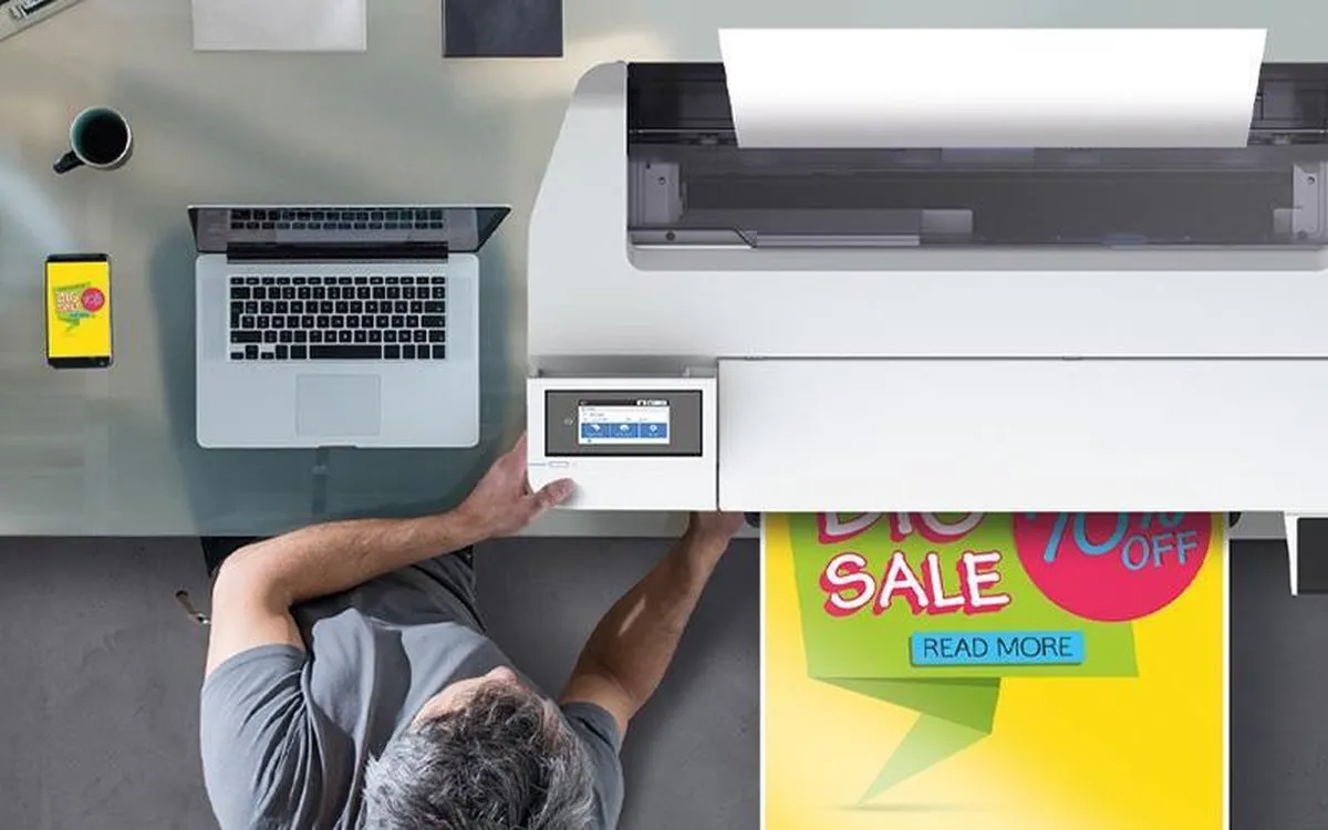 Epson SureColor SC-T3100x C11CJ15301A0 Printer - 4 Kleuren - Wit - afbeelding 6 van 6