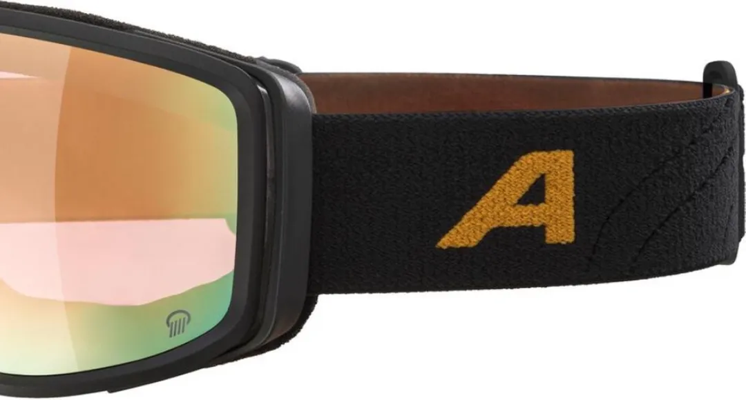 Alpina Bivio Q Skibril - Zwart Goud