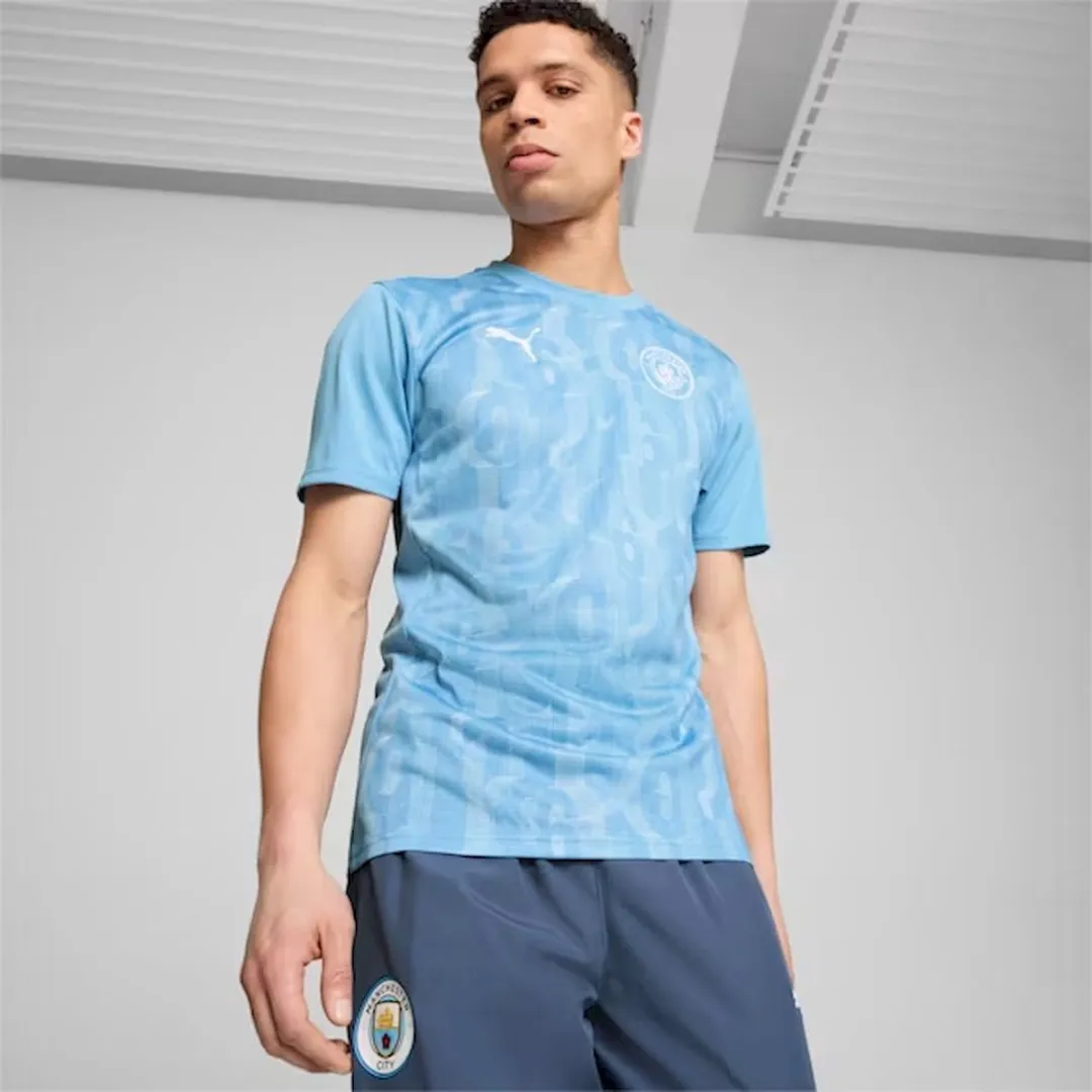PUMA MCFC PreMatch SS Jersey 777578-21 - S - Blauw