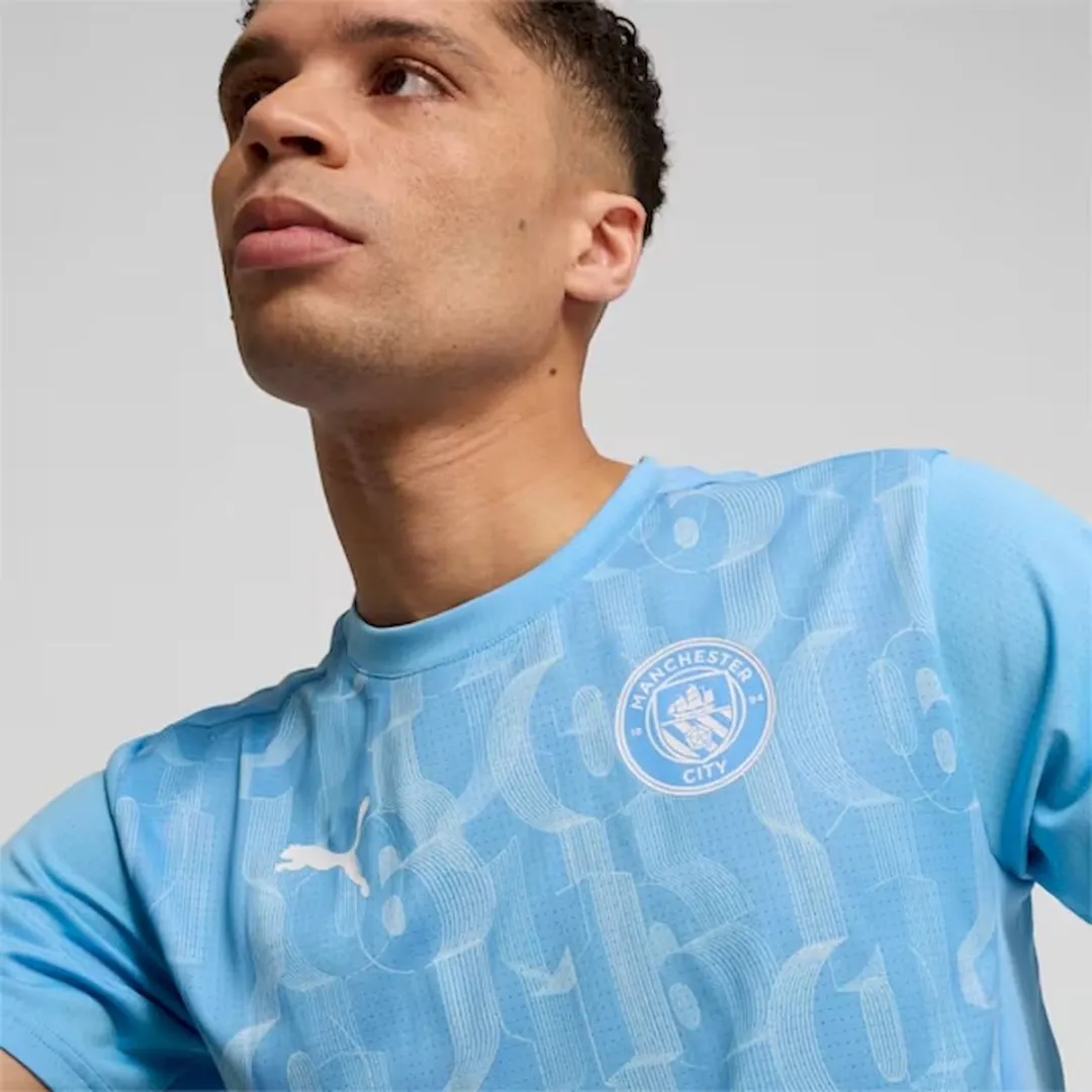 PUMA MCFC PreMatch SS Jersey 777578-21 - S - Blauw