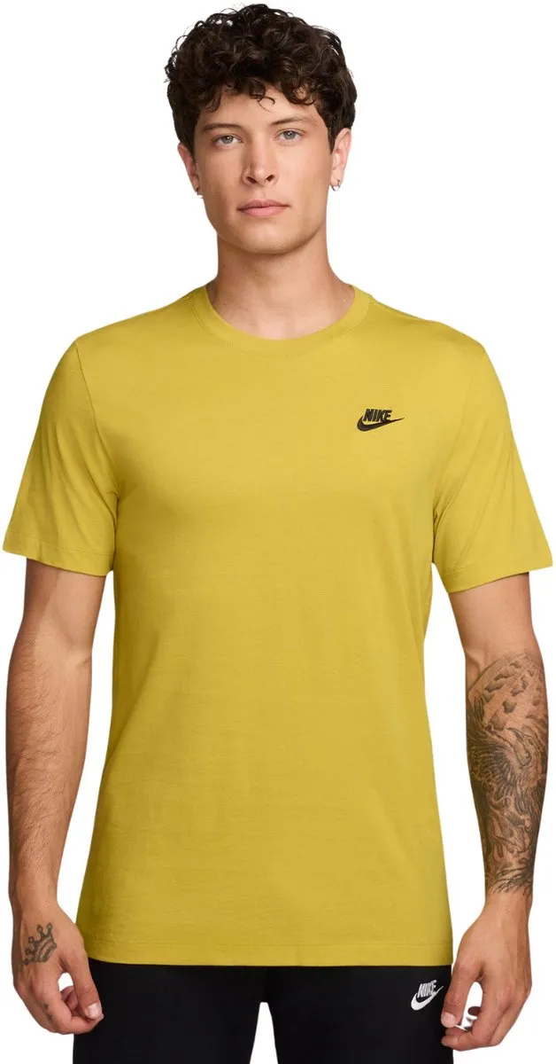 Nike Club Tee Heren - Geel XL