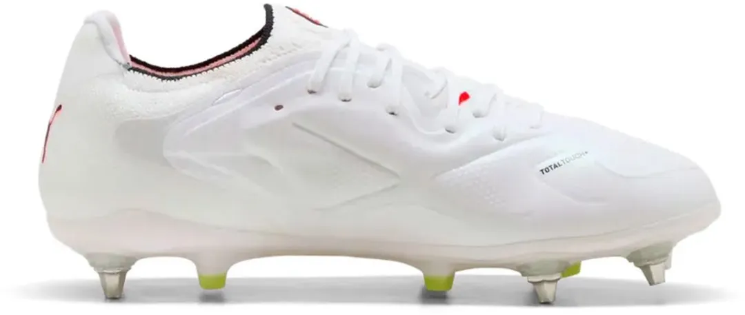 PUMA King 20 Ultimate Mxsg Voetbalschoenen 44 - Wit/Glowing Red/Yellow Alert