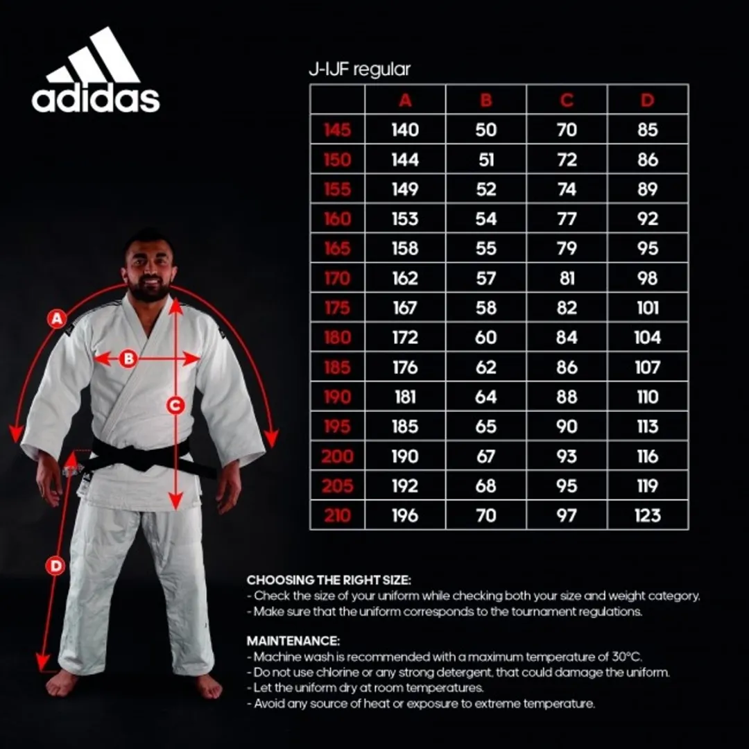 adidas Judopak Champion II IJF Approved 190cm - Wit
