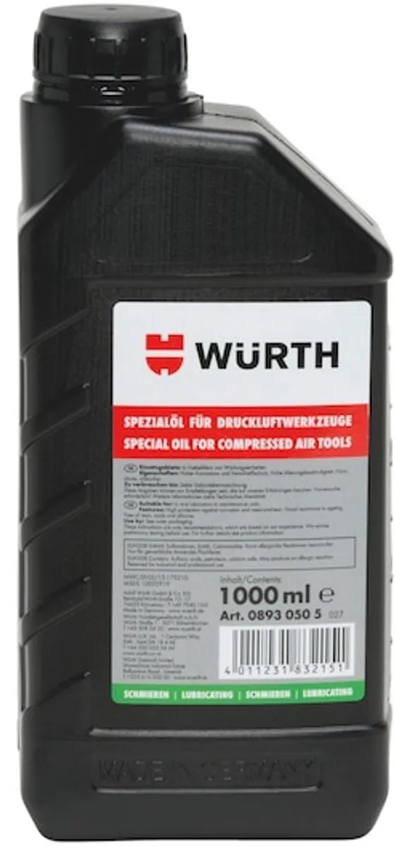 Würth Speciale Olie Persluchtgereedschap 1L