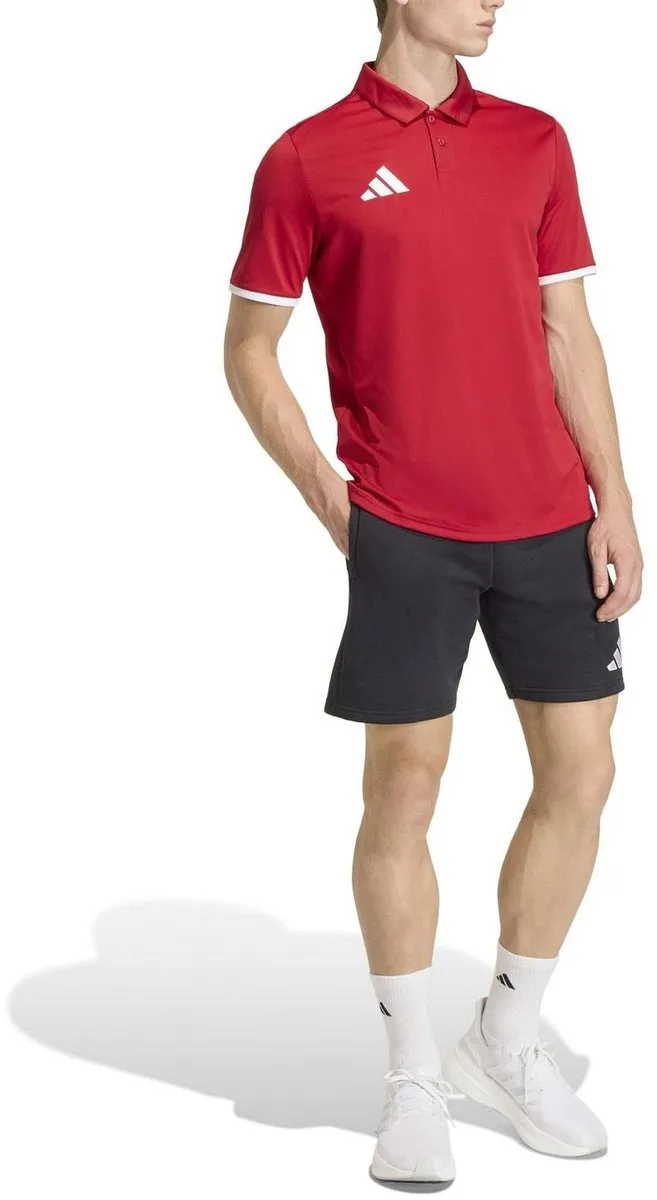 Adidas Entrada 26 Polo Heren - Rood/Wit - 3XL