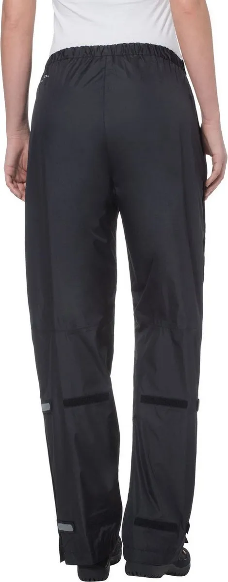 Vaude Fluid Regenbroek Dames 38 - Zwart