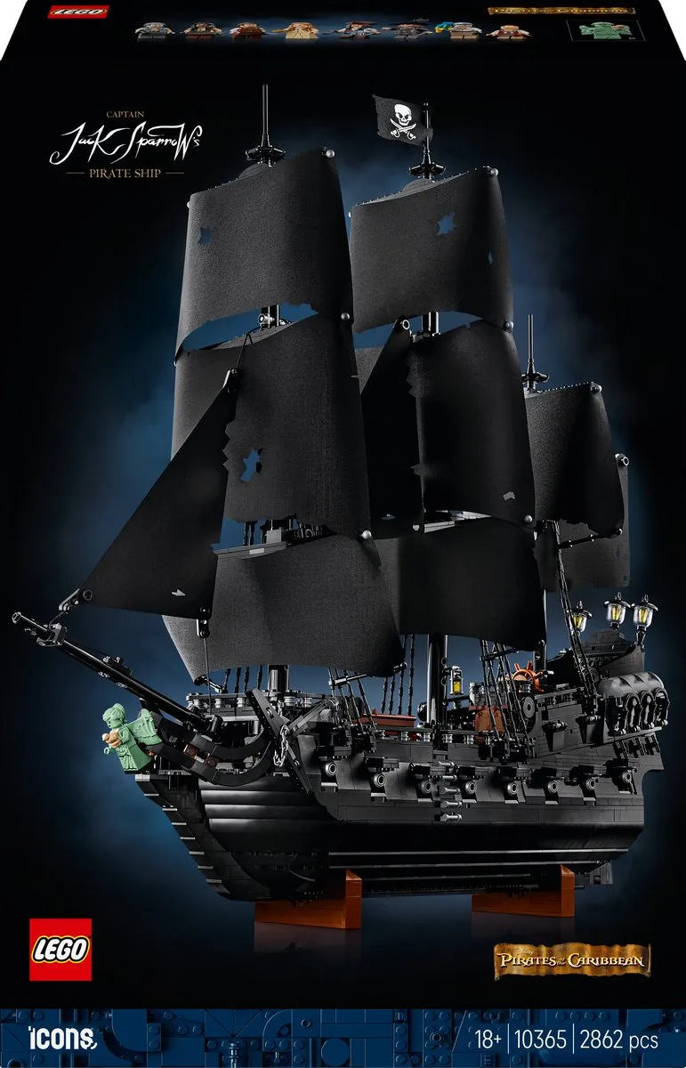 LEGO Icons Piratenschip Kapitein Jack Sparrow 10365 - 2862 Stukken