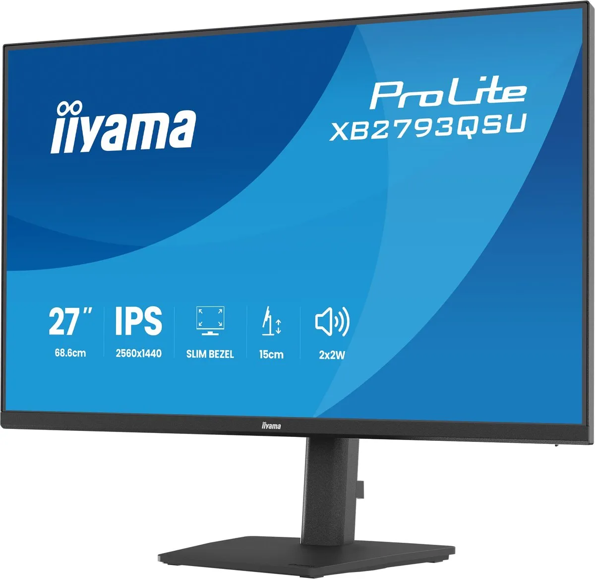 iiyama ProLite XB2793QSU-B1 Monitor 27" QHD IPS