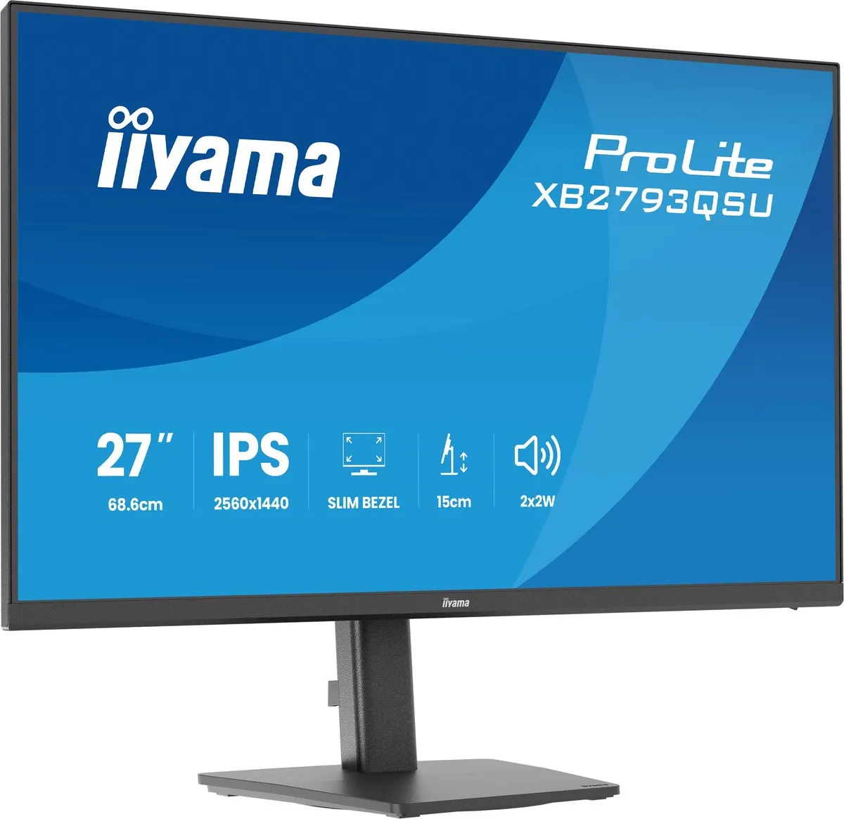 iiyama ProLite XB2793QSU-B1 Monitor 27" QHD IPS