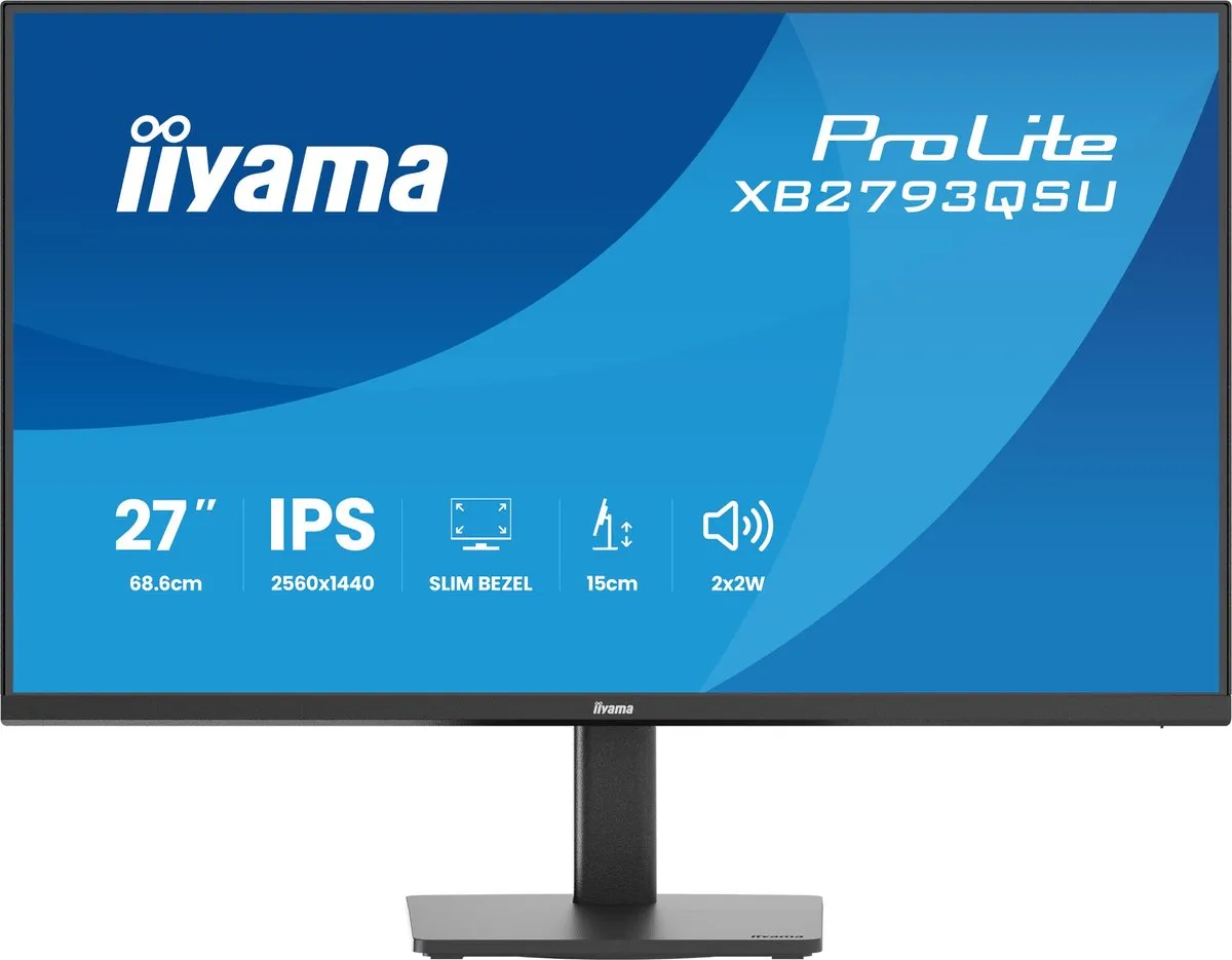 iiyama ProLite XB2793QSU-B1 Monitor 27" QHD IPS
