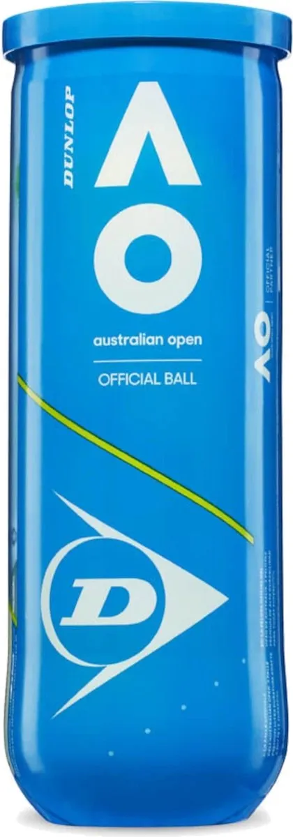 Dunlop Australian Open Tennisballen - 3 Stuks
