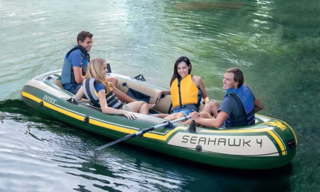 Intex Seahawk 4 Opblaasboot - 4 Personen - Groen