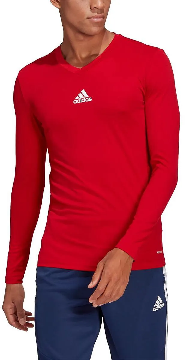 adidas Team Base Longsleeve Sportshirt 152 - Rood/Wit