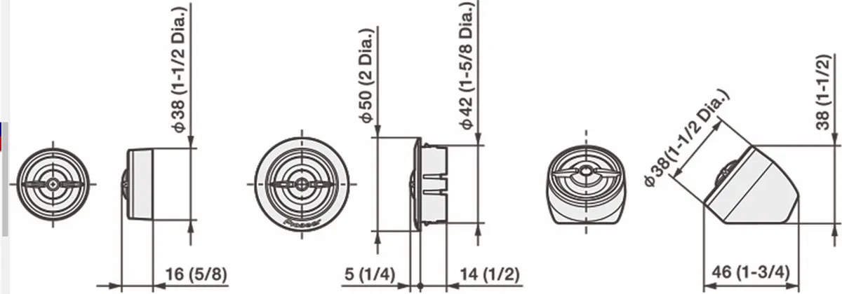 Pioneer TS-A300TW Tweeters - 450W - 2x2" - Zwart/Goud