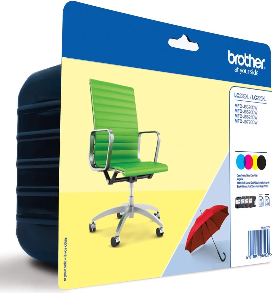 Brother LC-229XL Inktcartridge - 4 Kleuren (Zwart/Cyaan/Magenta/Geel) - 78ml