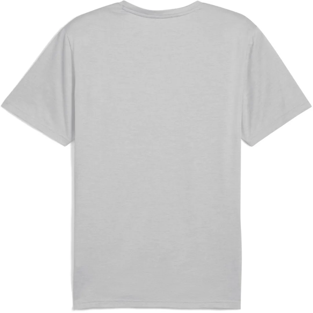 PUMA M TAD Essential Heather Cat Tee Heren Sportshirt - Light Gray Heather