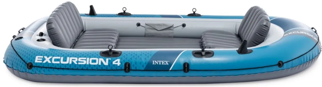 Intex Excursion 4 Opblaasboot - 4 Personen - Blauw