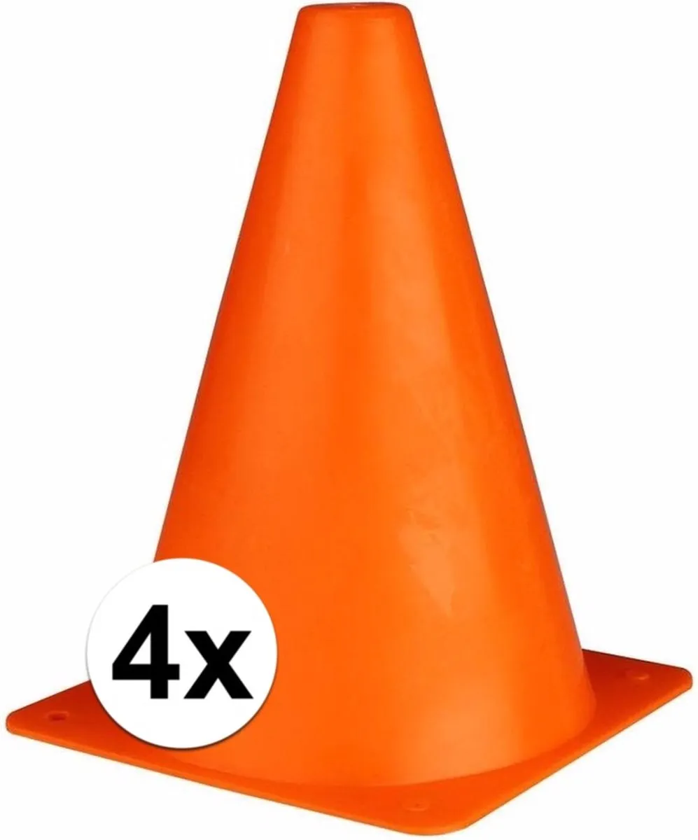 Johntoy Pionnen Oranje 17cm - 4 Stuks