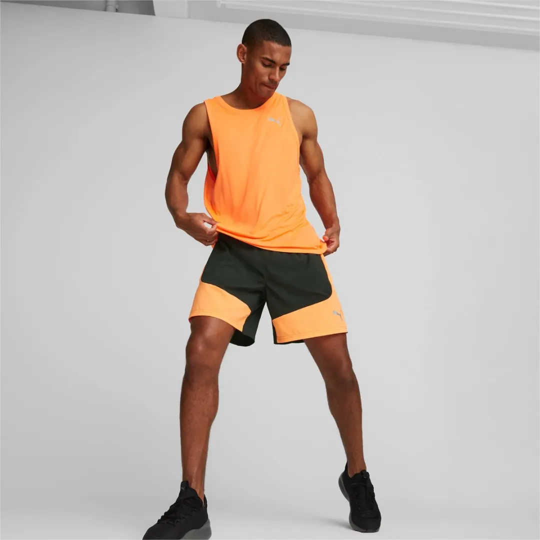 PUMA Run Fav Velocity 7 Sportbroek S - Zwart/Oranje
