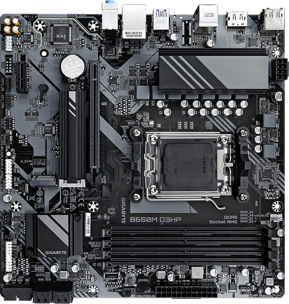 Gigabyte B650M D3HP AM5 Micro-ATX Moederbord