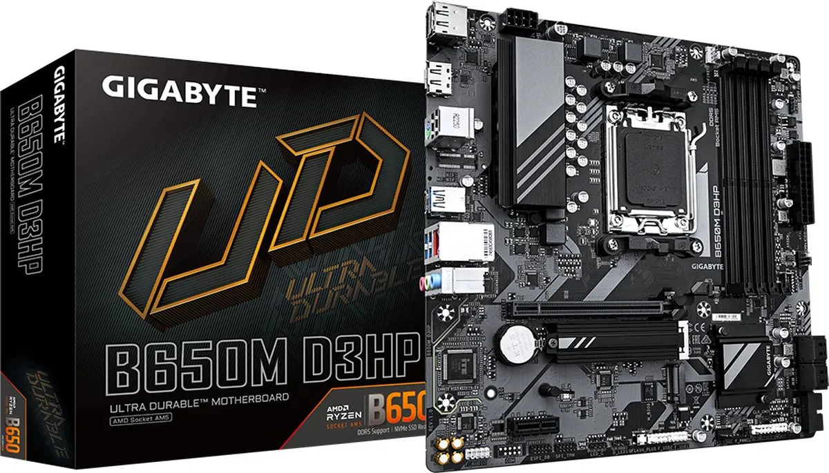 Gigabyte B650M D3HP AM5 Micro-ATX Moederbord