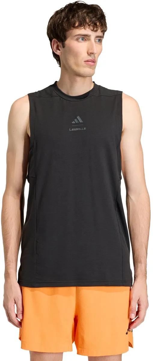 adidas Performance Les Mills Graphic Tanktop KS5927 - XXL - Zwart