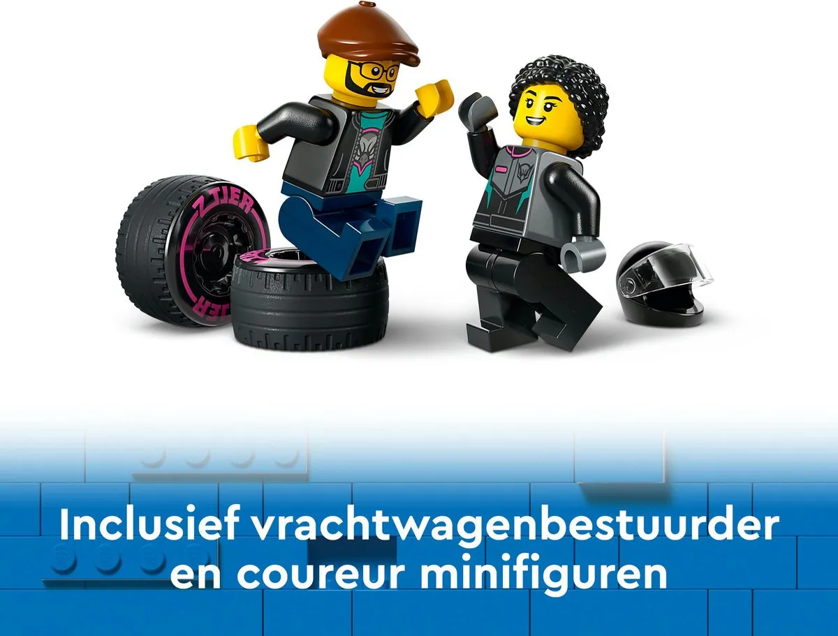 LEGO City Raceauto & Transporttruck 60406 - 328 Stukken - afbeelding 5 van 6