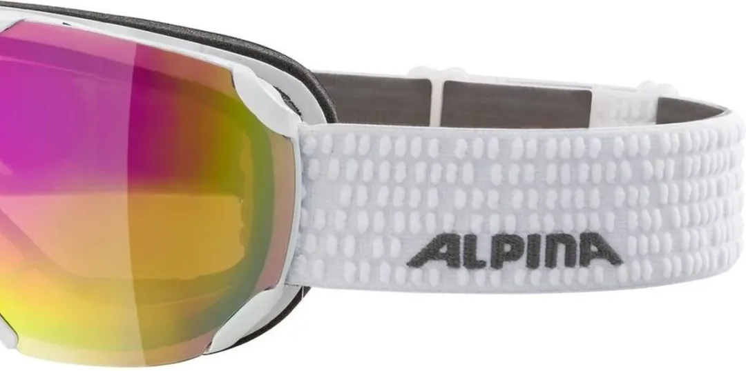 Alpina Pheos S Q Skibril - Roze Lens - Wit - afbeelding 6 van 6