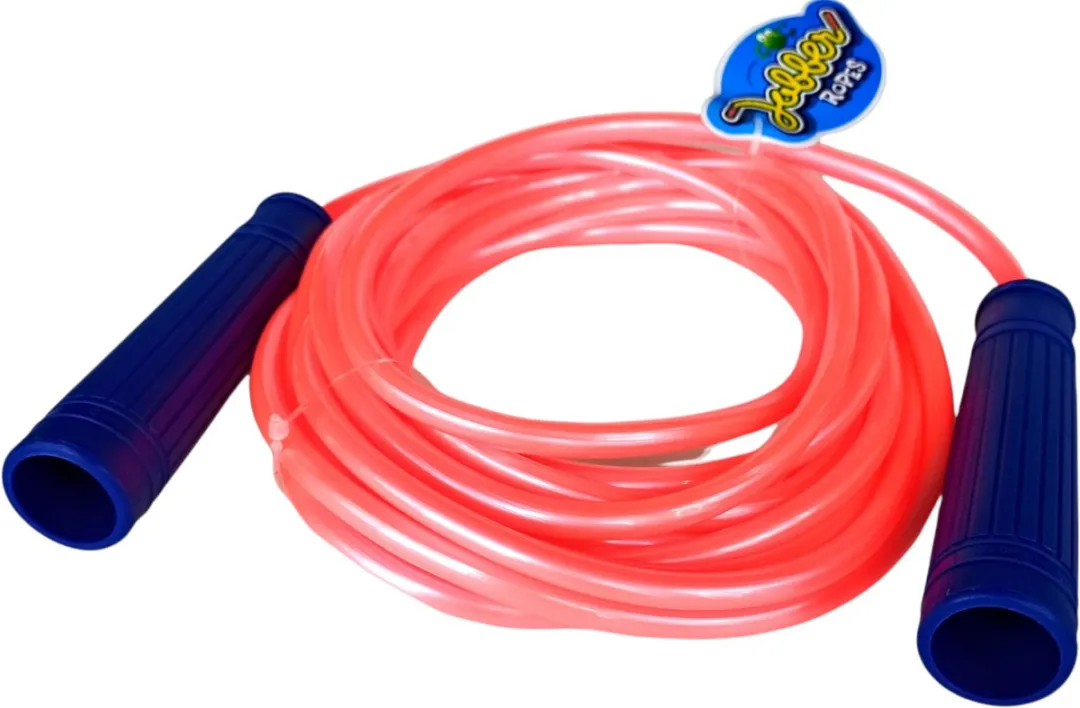 Jobber Toys Lang Springtouw 5m - Roze & Rood - 2 Stuks
