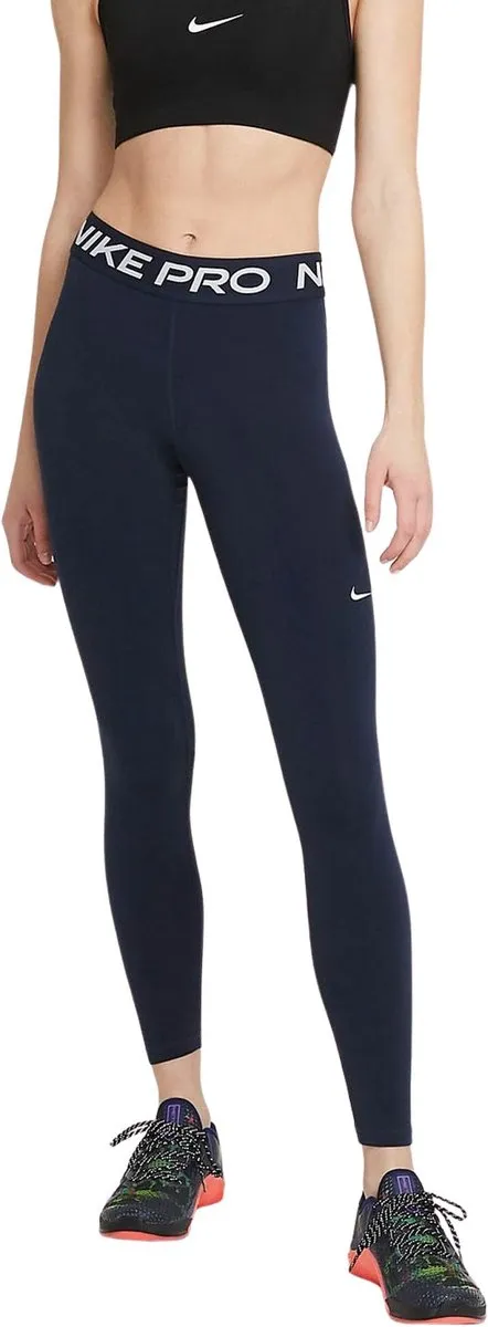 Nike Pro 365 Sportlegging Dames CZ9779-451 - S - Donkerblauw