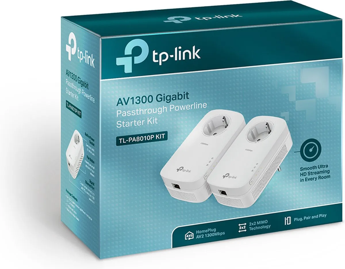 TP-Link TL-PA8010P KIT Powerline Adapter - 2 Stuks