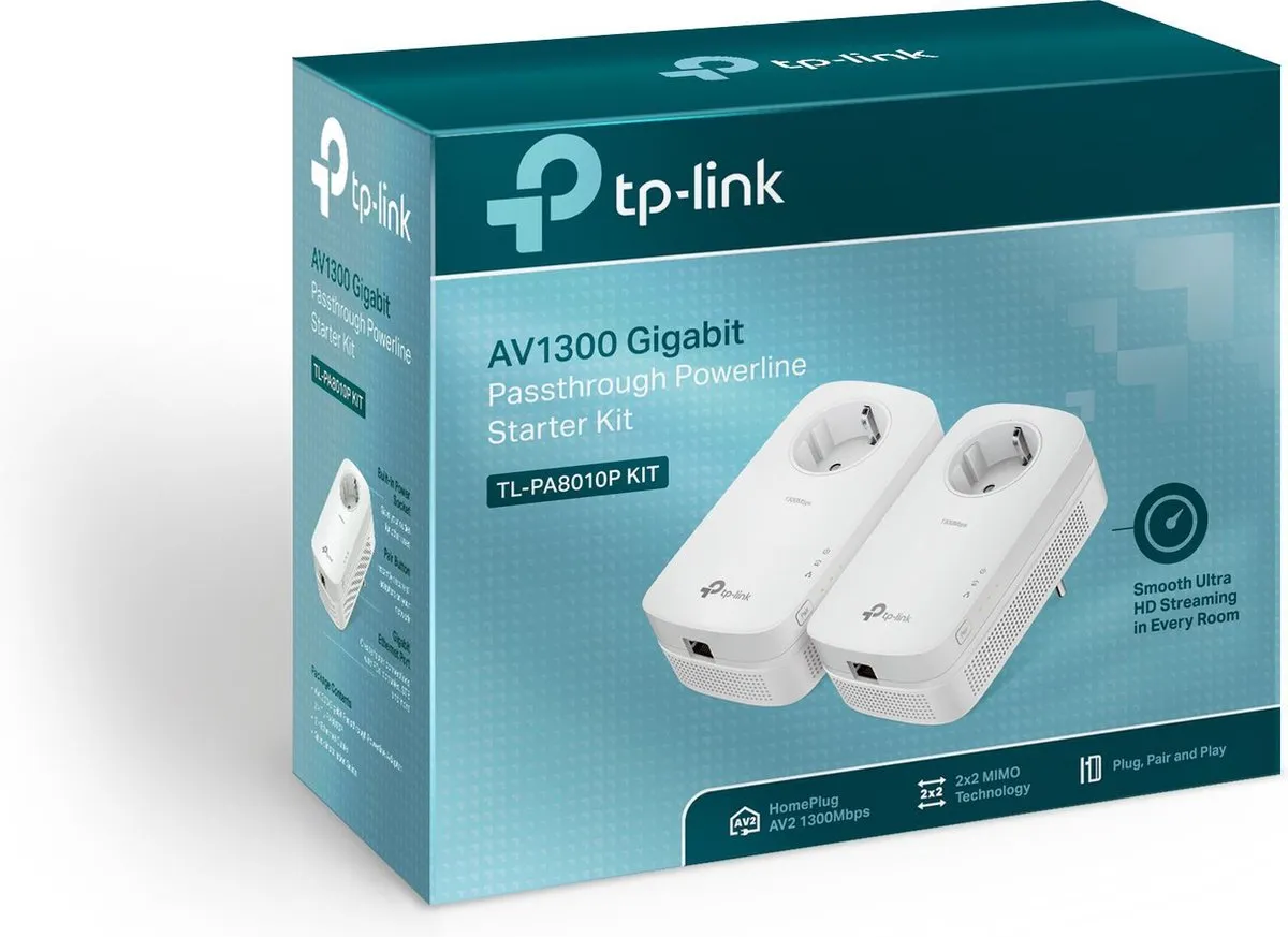 TP-Link TL-PA8010P KIT Powerline Adapter - 2 Stuks