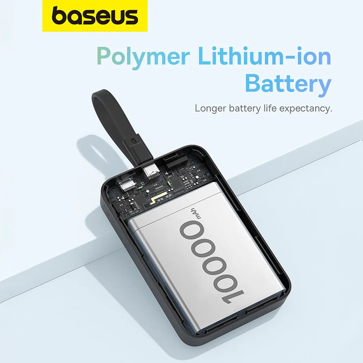Baseus Magnetic Mini 10000mAh Powerbank 30W - Zwart + USB-C Kabel 60W