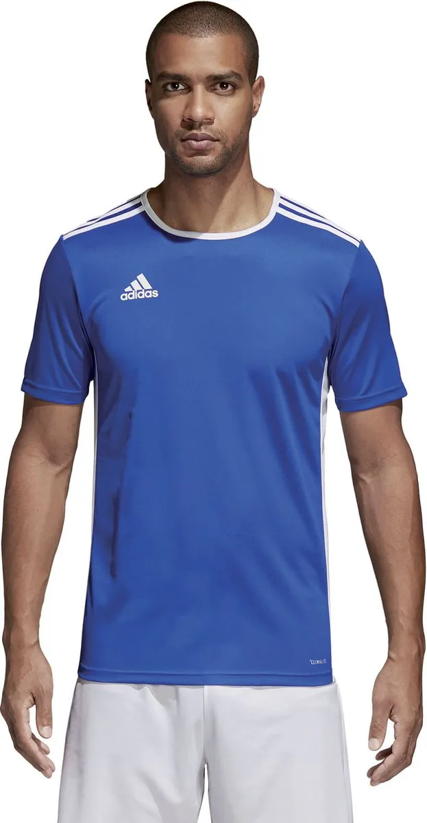 adidas Entrada 18 Heren Trikot - Bold Blue/Wit - Maat L