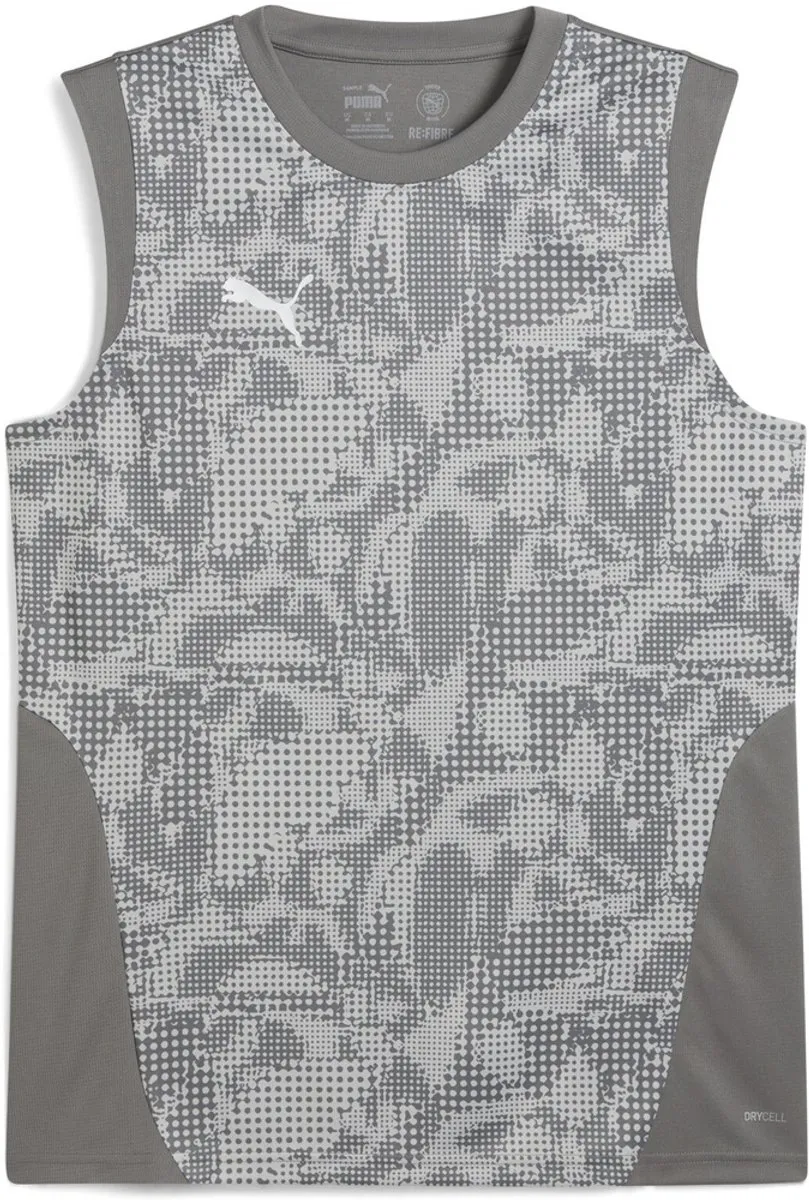 PUMA TeamCUP Training Tanktop - XXL - Grijs/Zilver