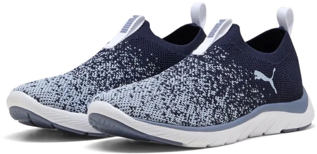PUMA Softride Premier Slip-On Knit Hardloopschoenen - Navy/Grey