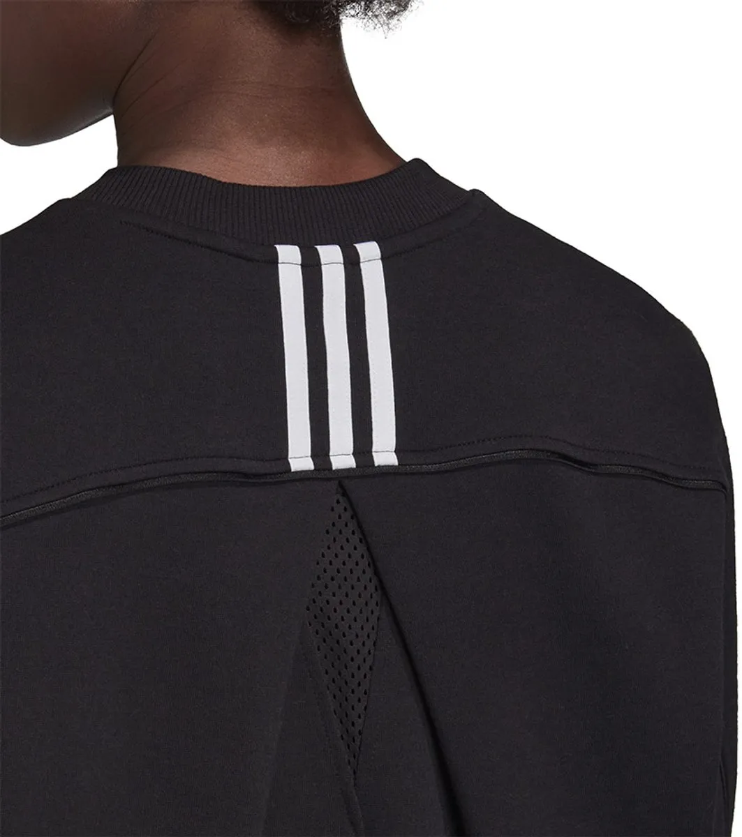 Adidas Sweater Dames W St Crew - Zwart - Maat XXL