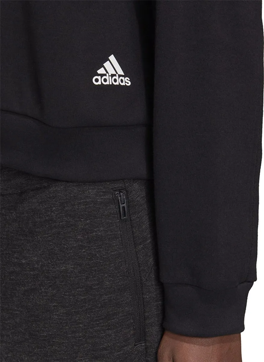 Adidas Sweater Dames W St Crew - Zwart - Maat XXL
