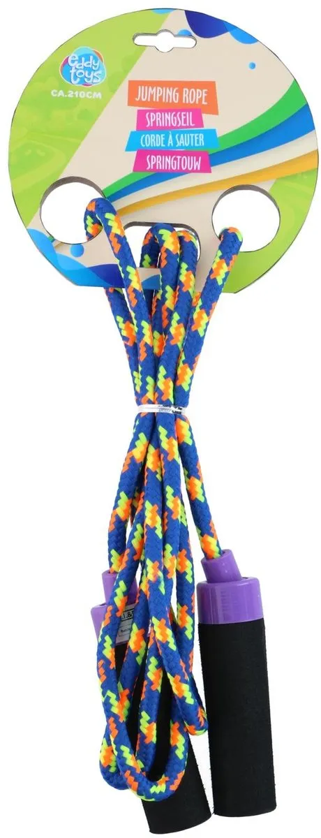 Eddy Toys Springtouw 210cm Regenboog