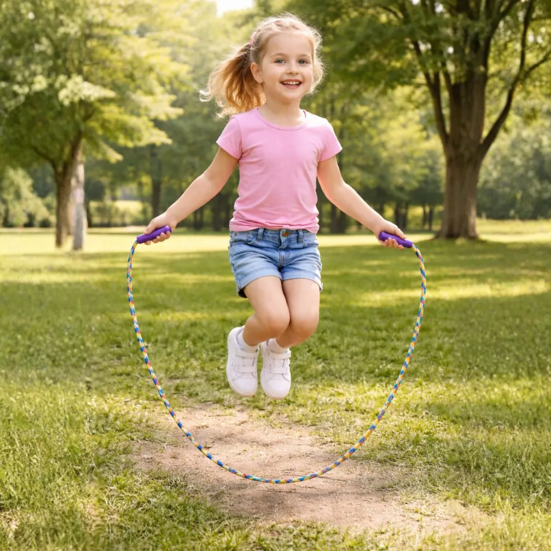 Eddy Toys Springtouw 210cm Regenboog