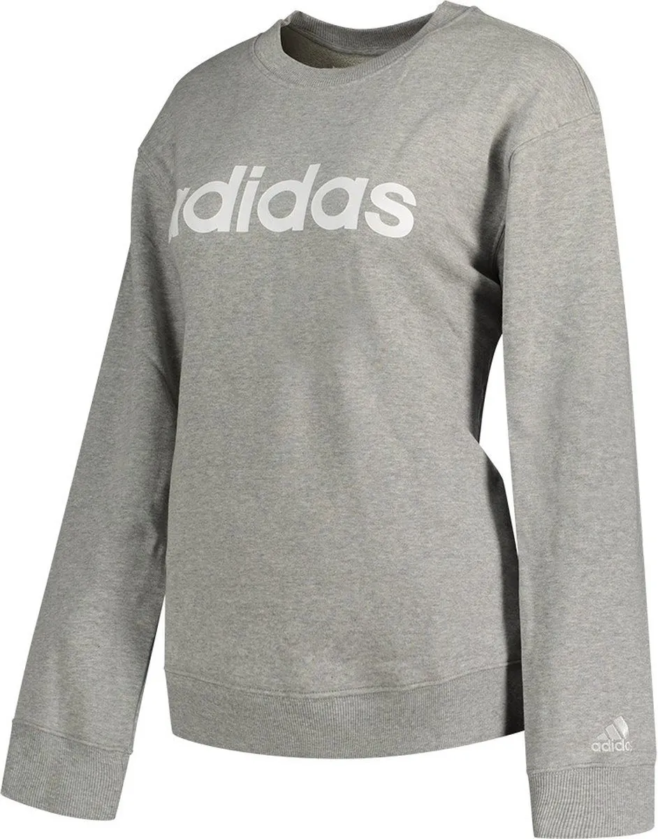 adidas Essentials Linear French Terry Sweater Dames - Grijs