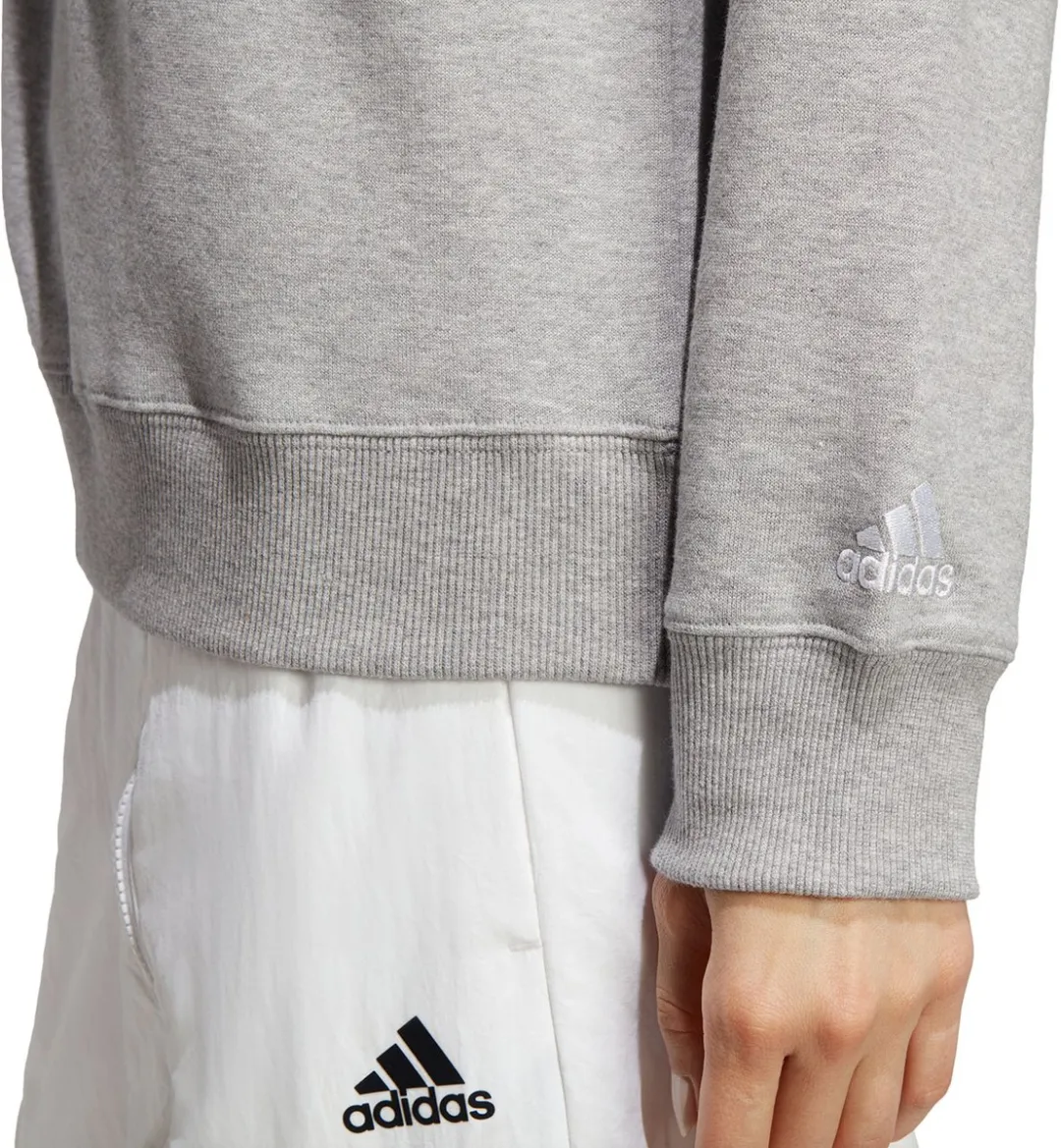 adidas Essentials Linear French Terry Sweater Dames - Grijs